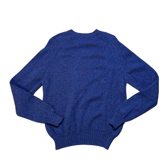 Vintage Eddie Bauer Men's Rich Blue Crewneck Sweater - Picture 4 of 5